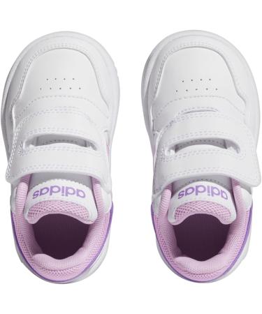 adidas Kids Hoops Mid 2.0 I Fitness Shoes - Child 5 UK - Ftwr White/Lilac Violet Fusion - Buy Online on GoSupps.com