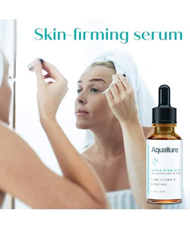 Complexion MD Exfoliating Face Scrub & Aquallure Apple Stem Cell Serum Set - Anti Aging Microdermabrasion Combo with Green Tea, Peptides, and Hyaluronic Acid - 2 Items - Buy Online on GoSupps.com