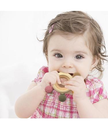 Bite Ring Baby Teething Toy - BPA-Free Silicone Dental Aid for 3+ Months - Multi-Colored Nursing Accessory - Buy Online on GoSupps.com