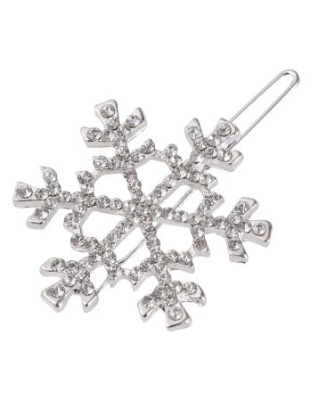 Frcolor 6-Piece Christmas Snowflake Hairpins | Crystal Rhinestone Hair Clips for Girls | Kids Hair Jewelry (White) - International Shipping Available - Buy Online on GoSupps.com