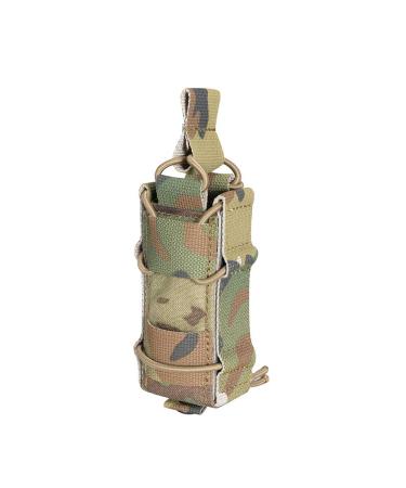 EXCELLENT ELITE SPANKER Open Top M4 M14 M16 AR15 Mag Pouch and Single Pistol Mag Pouch Flashlight Holder Magazine A-Multicam-Pistol Pouch