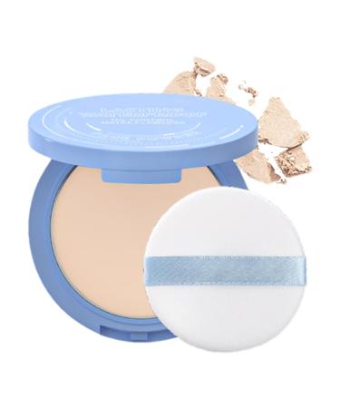 Pressed powder setting powder Matte Oil Control Face Powder Silky Matte Light Beauty Powder Makeup Face Powder Matte Oil Control Nude Makeup Pressed Powder Foundation