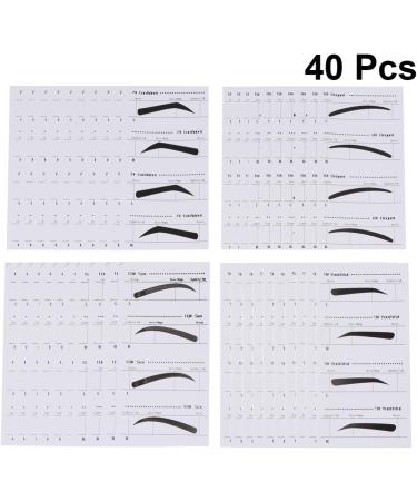 Housoutil 4 Sets Stickers Eyebrow Stencil Eyebrow Shaping Template Eyebrow Moulds Tool Cosmetic Eyebrow Card - Buy Online on GoSupps.com