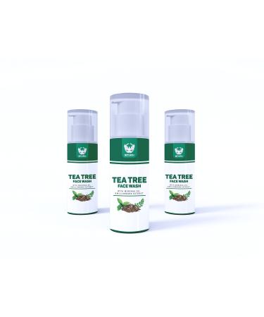 TEA TREE WASH WITH MORINGA OIL & WILLOW BARK EXTRACT | 50 ML 1.69 Fl Oz (Pack of 1)