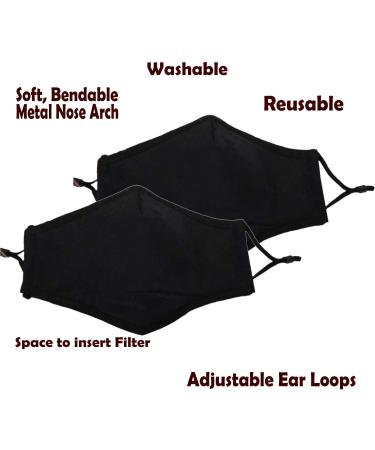 Cello Plain Black Face Masks - 200g Pack of 2 | Fast International Shipping - Buy Online on GoSupps.com