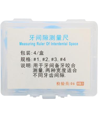 4 Piece Diastema Measuring Ruler Set | Portable Tooth Gap Measuring Tool | Rubber Heat Resistant - Buy Online on GoSupps.com