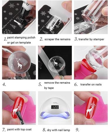 Premium Nail Stamping Kit - Nail Stencils & Manicure Stamp Plate Tool for Stunning Nail Art - International Shipping Available - Buy Online on GoSupps.com