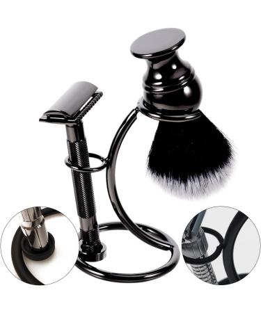 Wailicop Shaving Brush Stand Holder - Portable Stainless Steel 2-in-1 Razor & Brush Stand Curved Design Gift for Men - Buy Online on GoSupps.com