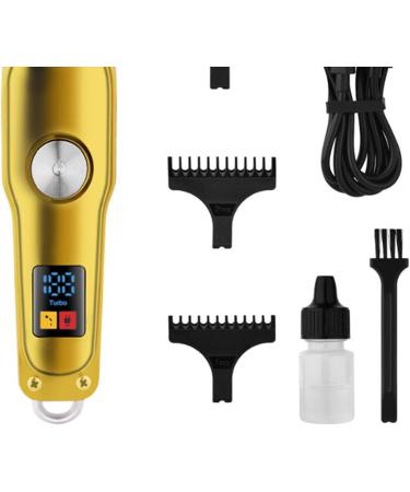 Hair Clipper Cordless Barber Grooming Sets Rechargeable Hair Clipper with Guide Combs Gold Metal Incisive Lightweight Electric Hair Trimmer for Home Use 500mAh - Buy Online on GoSupps.com