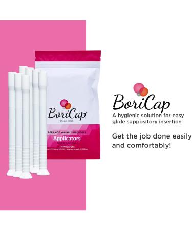 BoriCap Boric Acid Vaginal Suppository Applicators - 7 Pack - Hygienic & Reusable - Buy Online on GoSupps.com