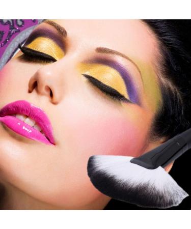 Large Slim Fan Makeup Brush Blending Highlighter Face Contour Powder Brush New Released Nice Design Black - Buy Online on GoSupps.com
