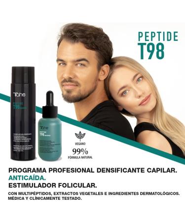 Tahe Peptide T98 Anti-hair loss densifying pack with Multi-peptides: Concentrate 50 ml + Peptide T98 Shampoo 300 ml - Buy Online on GoSupps.com