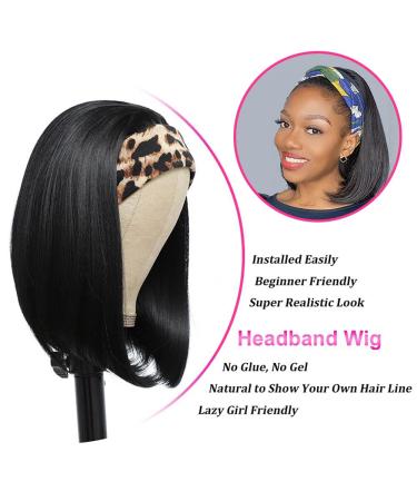 RUIP Straight Bob Headband Wig 10 | Natural Black 1B | Heat Resistant Synthetic Hair | Cosplay & Daily Wear - Buy Online on GoSupps.com