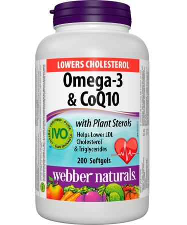 Webber natural Webber Naturals COQ10 Omega 3 (200 Softgels) 200 Count