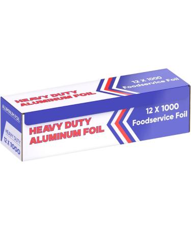 Ox Plastics Heavy Duty Aluminum Foil Wrap for Food | BBQ Silver Foil Rolls for Grilling, Roasting, Baking | 12x1000 FT - Commercial & Home Use | 1 Box - Buy Online on GoSupps.com