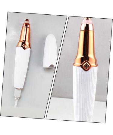 LOLIPPYY Multi Function USB Hair Removal Machine for Women Lightweight Painless Trimmer with Interchangeable Eyebrow Head Suitable for Face Underarms White - Buy Online on GoSupps.com