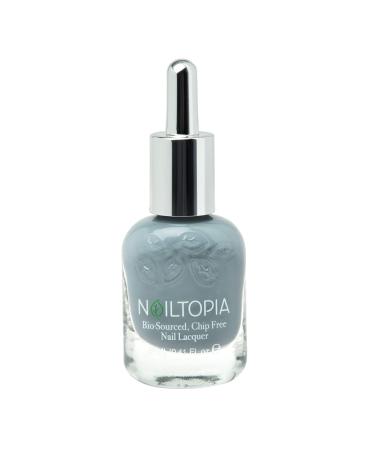 Nailtopia Bio-Sourced  Chip Free Nail Lacquer - All Natural  Strengthening Biotin and Superfood-Infused Polish - Chip Resistant Formula - Quick-Dry  Long Lasting Wear - Blank Slate - 0.41 oz