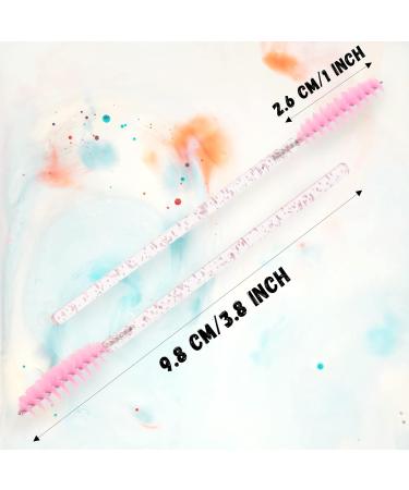 Ukerdo 50pcs Pink Mascara Wands Disposable Extensions Eyelash Spoolie Brush Applicators - Lash Comb & Eyebrow Makeup Tools - Buy Online on GoSupps.com