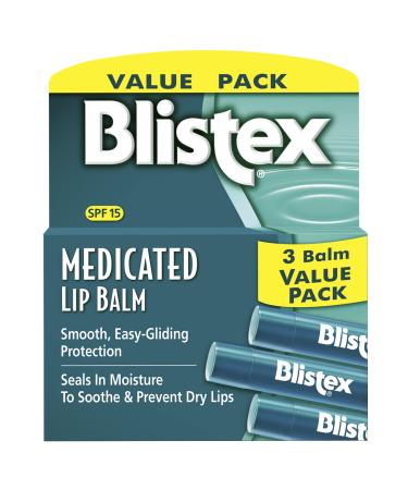 AYR Saline Nasal Gel with Soothing Aloe 0.5 Ounce & Blistex Medicated Lip Balm 0.15 Ounce 3 Count Prevent Dryness & Chapping Bundle