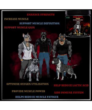 Advanced Animal Care Dog Muscle Builder All Breeds Muscle Gainer for Dogs Dominate Bully Maximum Gain Strength Energy Chew - Buy Online on GoSupps.com