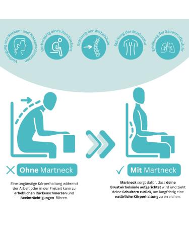 Martneck Back Straight Shoulder Belt - High-Up Correction by Orthopedic Surgeon for Men Women & Kids | Neck Shoulder & Back Support | Free App Included - Buy Online on GoSupps.com