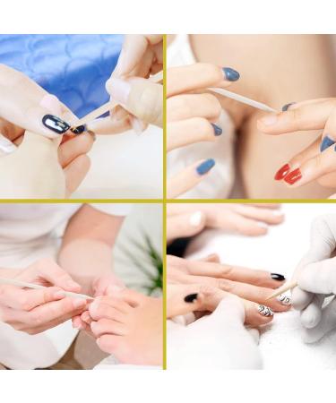 SHIYUAN 200 Hundred Orange Wooden Sticks Smooth Sticks Without Barbs A Nail Cuticle Stick With Different Functions At Both Ends Cuticle Pusher for Manicure Pedicure - Buy Online on GoSupps.com