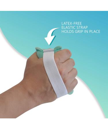 NYOrtho Palm Grips Hand Contracture Cushions with Elastic Band - Sweat Resistant & Machine Washable - Regular 2 Pack - Buy Online on GoSupps.com