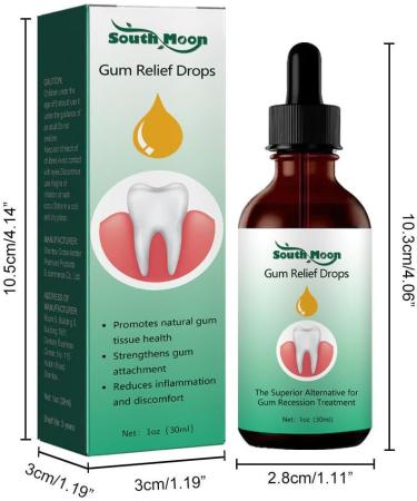 Natural Gums Repair Drops - Gum Regeneration Gel & Tooth Whitening Serum (3 PCs) | Oral Care Solution - Buy Online on GoSupps.com