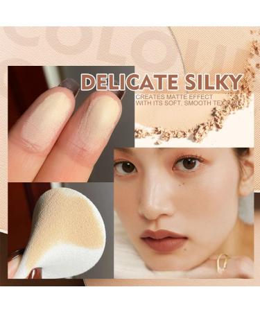 Gagk Pressed Powder Oil Control Face Pressed Powder Gagk Matte Perfection Pressed Powder Dry and Wet Set Makeup and Natural Concealer Long Lasting Waterproof Powder Delicate Silky (3pcs) - Buy Online on GoSupps.com