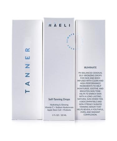 Self Tanner Bronzing Drops - Anti Aging Sunless Tanning with Vitamin C - Vegan & Cruelty Free - 1 oz - Buy Online on GoSupps.com