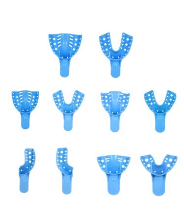 10x disposable for impression spoon autoclave Perforated tablets accessories Tool dentist Supp 10 pieces of toothholder pressure spoon disposable tablets