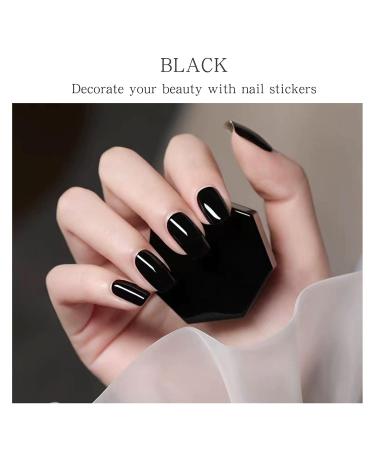 JMEOWIO Nail Foil - Black Gel Self-Adhesive Nail Stickers | Nail Design Accessories for Stunning Manicures - Buy Online on GoSupps.com