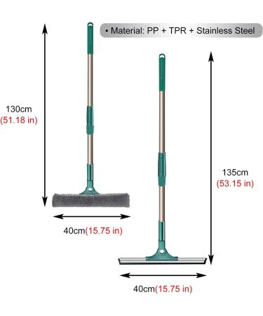 Rubber Floor Squeegee for Shower Glass Doors/Windshield/Window Floor Scraping Sweeper for Bathroom/Kitchen/Tile Cleaning (Size : 40cm/15.75 in Wide) () - Buy Online on GoSupps.com