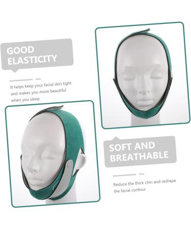 Beatifufu 1 PC Thin Belt Strap -lifting Belt Double Chin Reducer - Lifting Tool Anti Aging Bandage Thin Woman Chin Strap Polyester 57X10X0.5CM Green - Buy Online on GoSupps.com