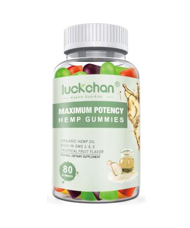 Hemp Gummies High Potency Natural for Adults (Coconut)