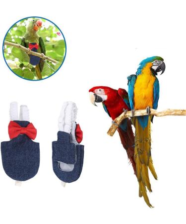 Kissherely Parrot Diapers Bird Flight Suits Parrots Diaper Breathable Diaper Parrot Nappy for Parakeet Cockatiels Pigeons Etc (XS) - Buy Online on GoSupps.com