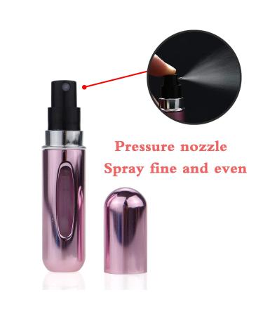 Mini Refillable Perfume Atomizer Bottle - 5ml Travel Spray Pump Case - Set of 4 - Buy Online on GoSupps.com