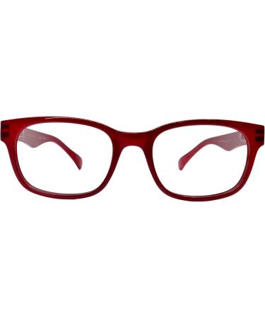 Rita Premium Reading Glasses for Women - High-End Square Eyeglasses in Red 2.5x - Stylish and Comfortable - Buy Online on GoSupps.com