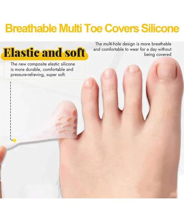 Clear Silicone Anti-Friction Toe Protector - Breathable Toe Covers (10 PCS) - Buy Online on GoSupps.com
