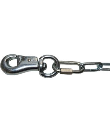 Heavy Duty Dog Runner Chain Dog Tie Out for Medium to Large Dogs Weld Steel Chain Dog Leash Chain 520lbs Capacity for Dogs Up to 85LBS (10FT) Silver - Buy Online on GoSupps.com