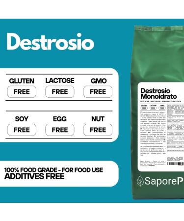SaporePuro DEXTROSE 1.5kg - Ideal for ice cream and sorbets - Buy Online on GoSupps.com
