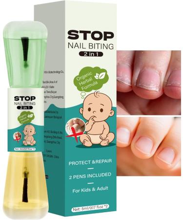 Anti-Bite Nail Polish - Nourishing Habit Control | Anti-Bite Varnish for Toddlers and Adults for Home Dorm School Kindergarten Boys Girls Women Teenagers - Buy Online on GoSupps.com