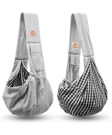 Tomkas Little Dog Cat Summit Travel Bag - Gray M Unadjustable Strap | Outdoor Puppy Carrier - International Shipping Available - Buy Online on GoSupps.com