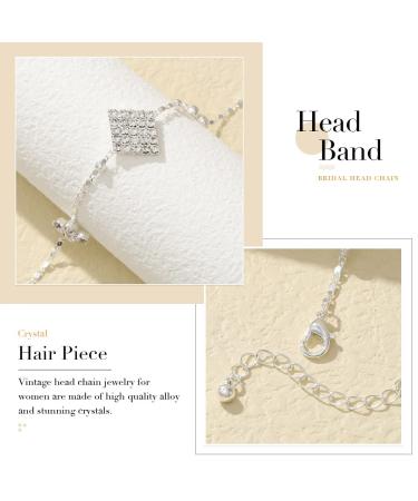 Unsutuo Gold Bohemian Rhinestone Forehead Jewelry Head Chain - Silver - Buy Online on GoSupps.com