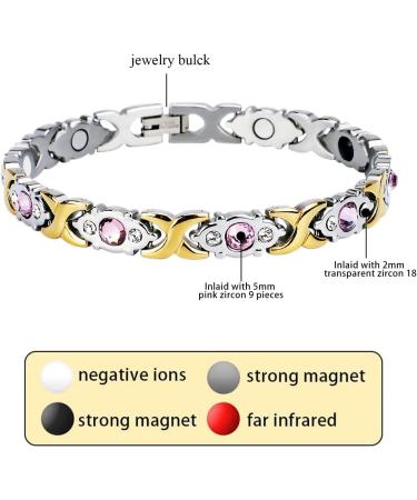Magnetic Bracelet Ring Earrings Set for Women | Lymph Detox & Drainage Jewelry Set | Silver Acupressure Earrings - Buy Online on GoSupps.com