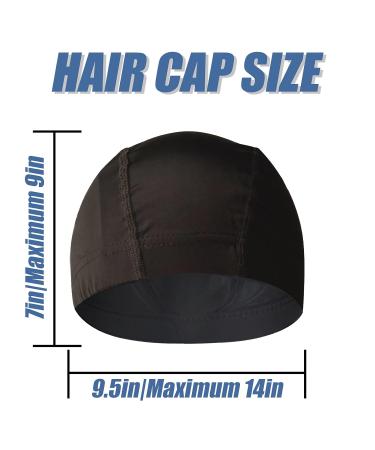 Wig Caps for Wig Making - 6 Pack Stretchable Ice Silk Cooling Dome Caps for Lace Front Wigs - Buy Online on GoSupps.com