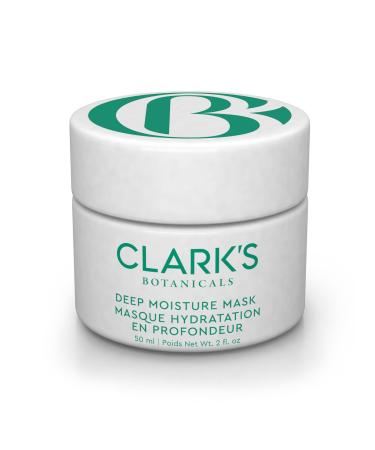 Clark's Botanicals Deep Moisture Mask: Moisturizer and Invisible Mask to Target Dryness  Redness and Inflammation for All Skin Types  Stimulates Collagen Production 1 Count (Pack of 1)