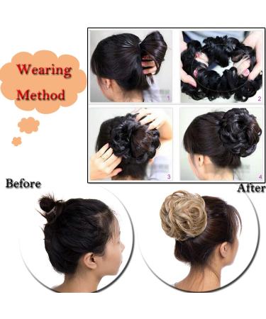 Buy SEGO Voluminous Hairpiece Bun Tie - Sandy Brown & Blond #27H613 - Premium Hair Extensions for Stunning Updos - Buy Online on GoSupps.com