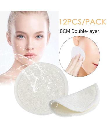 12 Slimming Pads - Washable & Reusable Bamboo Cotton Makeup Remover - Eco-Friendly & Zero Waste Face & Eyes Care - Buy Online on GoSupps.com