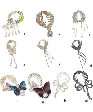 CAZSTYK Portable Sweet Hot Girls Hair Claw Chinese Style Flower Shape Ponytail Hair Clip D080 Heart Shaped - Buy Online on GoSupps.com